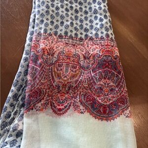 Vintage scarf Blues & Pinks